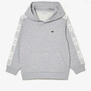 Lacoste Kids Light Gray Hoodie with Logo Accents 8